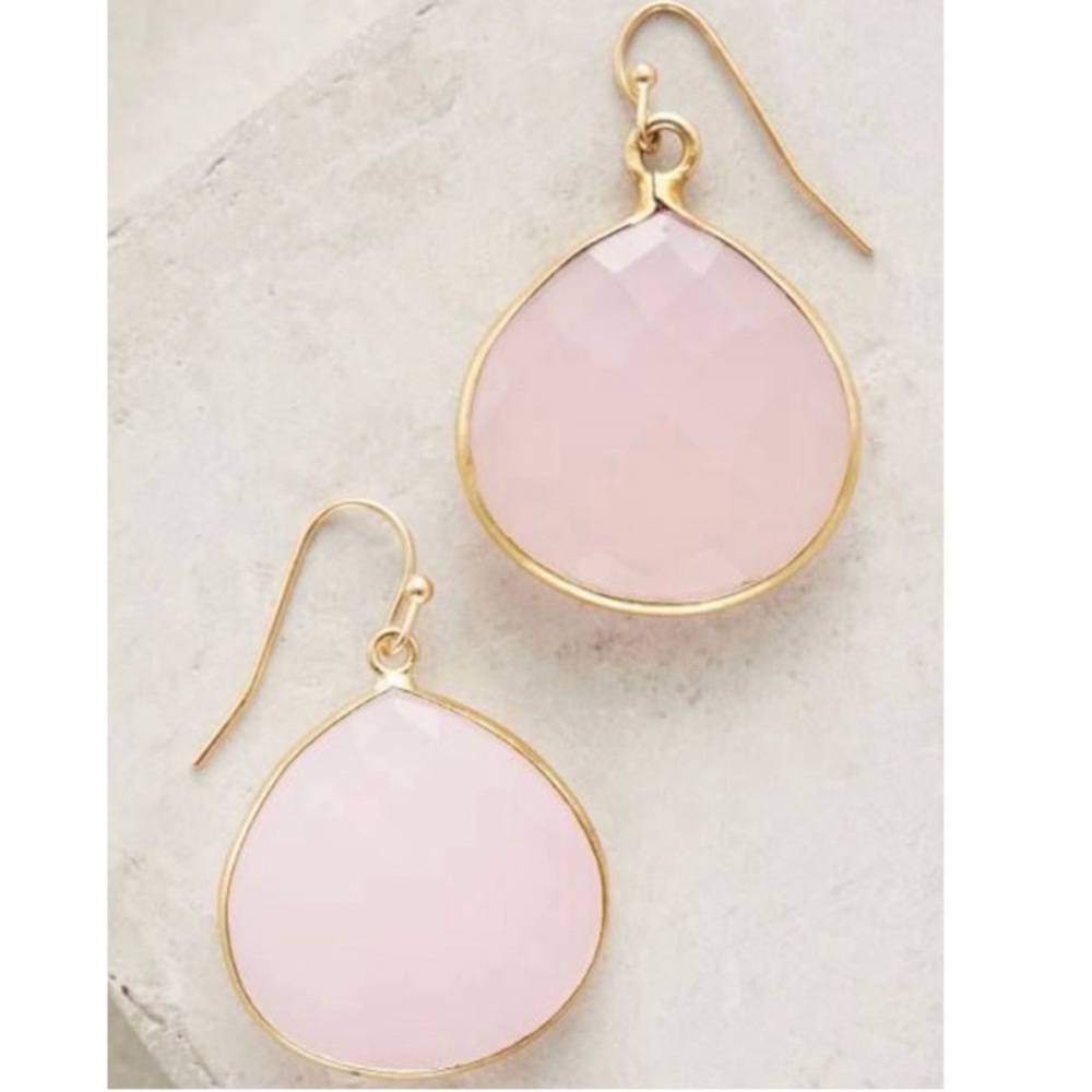 Anthropologie Tristan Drop Earrings, Rose